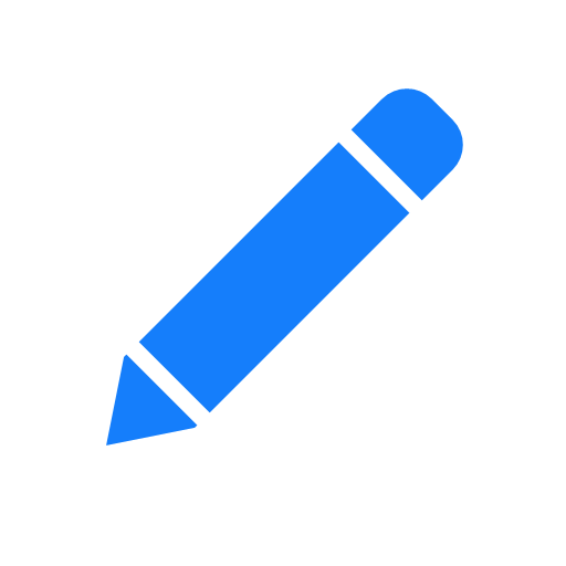 blue pen icon